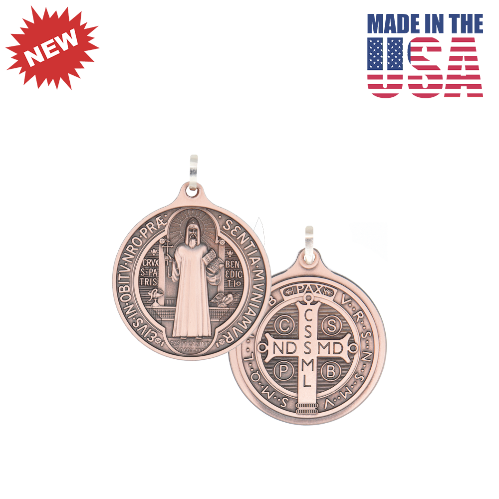 3/4 in. St. Benedict Medal, Copper