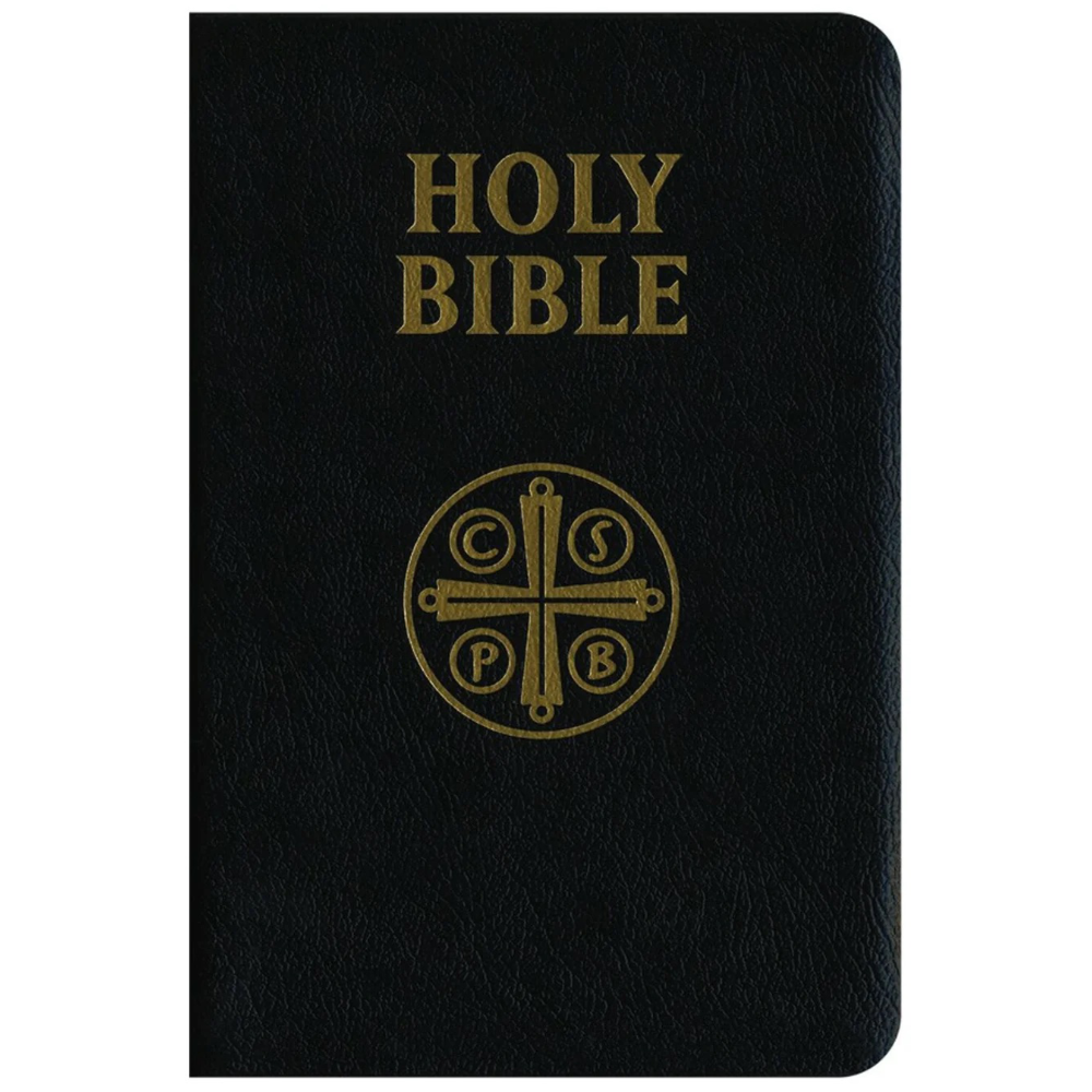 The Holy Bible (Douay Rheims, Black Genuine Leather)