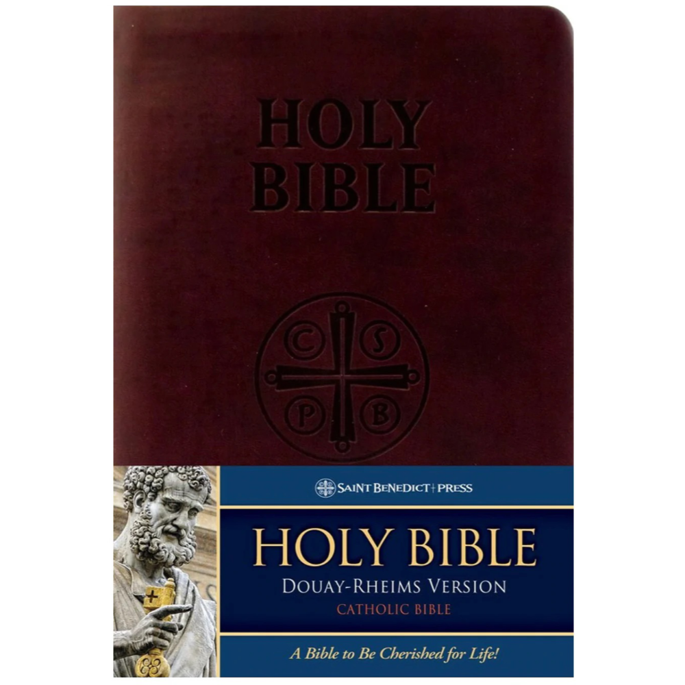 The Holy Bible (Douay Rheims, Burgundy Premium UltraSoft)